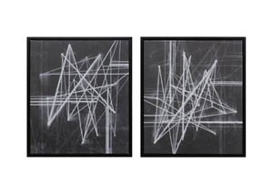 Image for Duena Black/White Wall Art Set