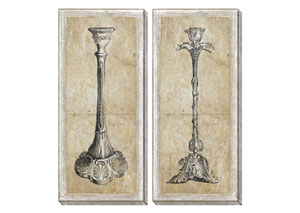 Image for Duscha Tan/Gray Wall Art Set