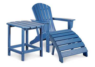Image for Sundown Treasure Outdoor Adirondack Chair and Ottoman with Side Table