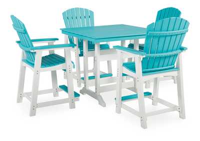 Image for Eisely Outdoor Counter Height Dining Table and 4 Barstools