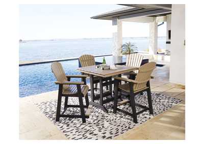 Image for Fairen Trail Outdoor Counter Height Dining Table and 4 Barstools