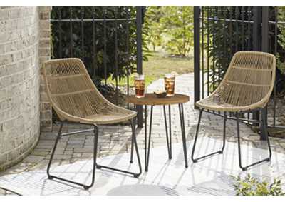 Image for Coral Sand Outdoor Chairs with Table Set (Set of 3)