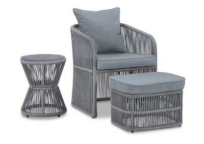 Image for Coast Island Outdoor Chair with Ottoman and Side Table
