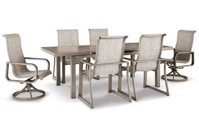 Beach Front Outdoor Dining Table and 6 Chairs,Outdoor By Ashley