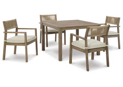 Image for Aria Plains Outdoor Dining Table and 4 Chairs