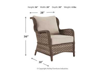 Clear Ridge Lounge Chair with Cushion (Set of 2),Outdoor By Ashley