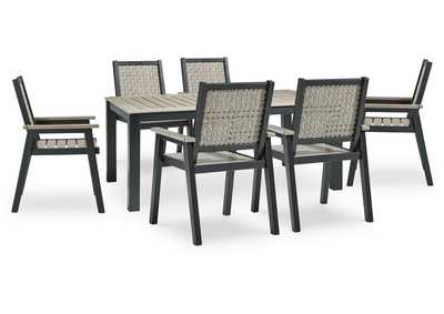 Image for Mount Valley Outdoor Dining Table and 6 Chairs