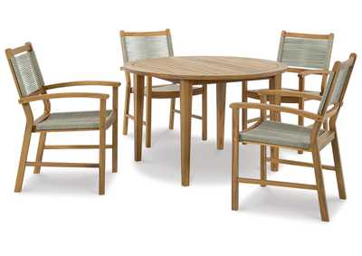 Janiyah Outdoor Dining Table and 4 Chairs,Outdoor By Ashley