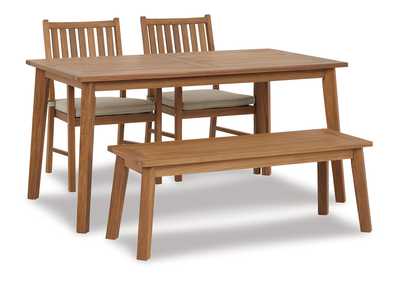 Image for Janiyah Outdoor Dining Table and 2 Chairs and Bench