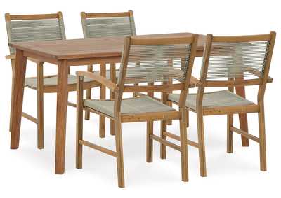 Janiyah Outdoor Dining Table and 4 Chairs,Outdoor By Ashley