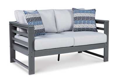 Amora Outdoor Sofa, Loveseat and 2 Lounge Chairs with Coffee Table and End Table,Outdoor By Ashley