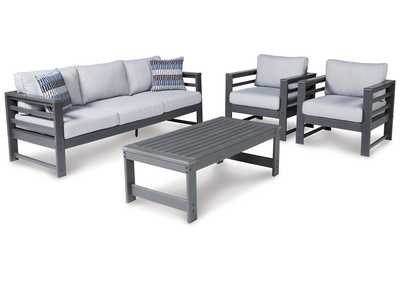 Image for Amora Outdoor Sofa and 2 Chairs with Coffee Table