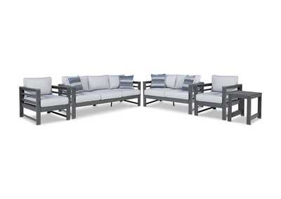 Image for Amora Outdoor Sofa, Loveseat and 2 Lounge Chairs with End Table
