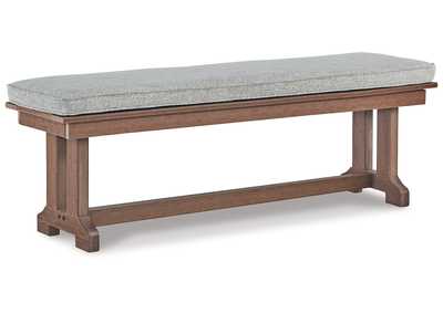 Image for Emmeline Outdoor Dining Bench with Cushion