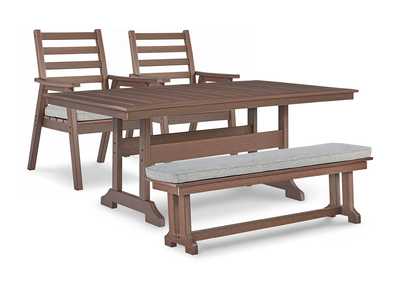 Image for Emmeline Outdoor Dining Table and 2 Chairs and Bench