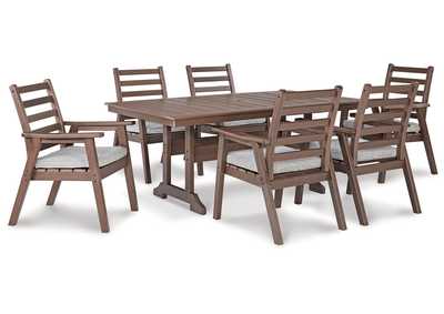 Emmeline Outdoor Dining Table and 6 Chairs,Outdoor By Ashley