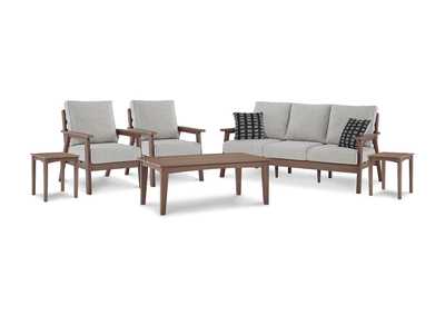 Image for Emmeline Outdoor Sofa and  2 Lounge Chairs with Coffee Table and 2 End Tables