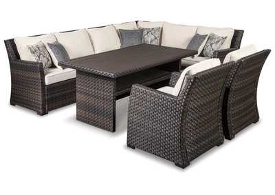 Image for Easy Isle 3-Piece Outdoor Sectional with 2 Chairs and Coffee Table