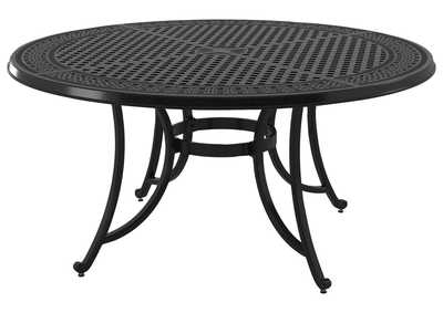 Image for Burnella Large Round Dining Table with Umbrella Option