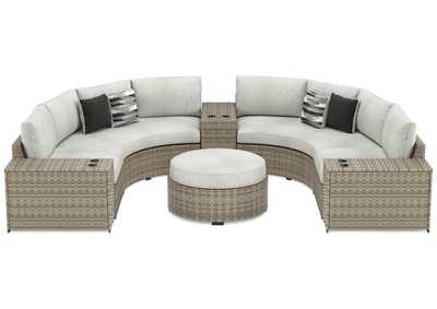 Image for Calworth 7-Piece Outdoor Sectional with Ottoman