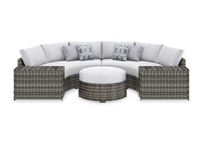 Harbor Court 4-Piece Outdoor Sectional with Ottoman,Outdoor By Ashley