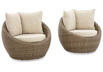 Image for Danson Swivel Lounge with Cushion (Set of 2)