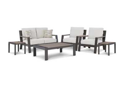 Image for Tropicava Outdoor Loveseat and 2 Lounge Chairs with Coffee Table and 2 End Tables