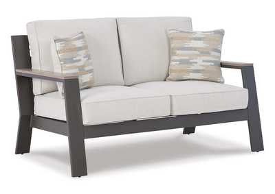 Tropicava Outdoor Loveseat and 2 Lounge Chairs with Coffee Table and 2 End Tables,Outdoor By Ashley