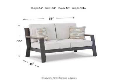 Tropicava Outdoor Loveseat with Cushion,Outdoor By Ashley
