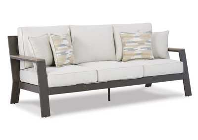Tropicava Outdoor Sofa with Coffee Table and 2 End Tables,Outdoor By Ashley