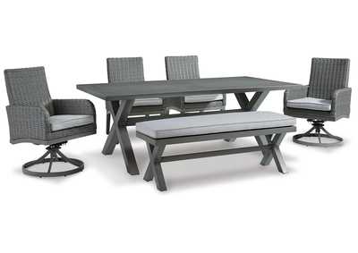 Image for Elite Park Outdoor Dining Table and 4 Chairs and Bench