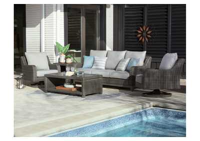 Elite Park Outdoor Sofa and 2 Chairs with Coffee Table,Outdoor By Ashley