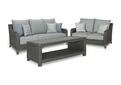 Image for Elite Park Outdoor Sofa and Loveseat with Coffee Table