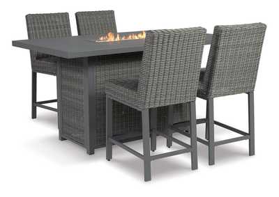 Palazzo Outdoor Bar Table and 4 Barstools,Outdoor By Ashley