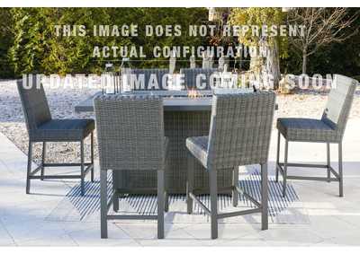Image for Palazzo Outdoor Counter Height Dining Table with 4 Barstools