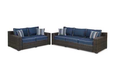 Image for Grasson Lane Outdoor Sofa and Loveseat