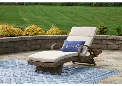 Beachcroft Outdoor Chaise Lounge with Cushion,Outdoor By Ashley
