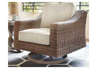 Beachcroft Swivel Lounge Chair,Outdoor By Ashley