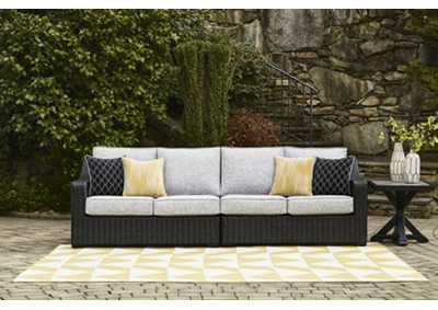 Image for Beachcroft 2-Piece Outdoor Loveseat with Cushion