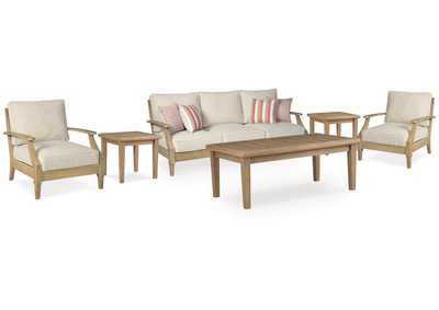 Image for Clare View Outdoor Sofa and  2 Lounge Chairs with Coffee Table and 2 End Tables