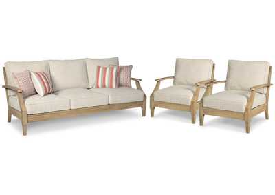 Image for Clare View Outdoor Sofa with 2 Lounge Chairs