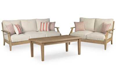 Image for Clare View Outdoor Sofa and Loveseat with Coffee Table