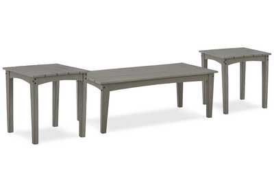 Visola Outdoor Coffee Table with 2 End Tables,Outdoor By Ashley