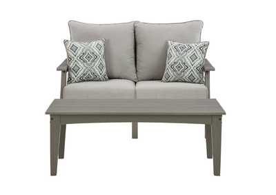 Image for Visola Outdoor Loveseat with Coffee Table