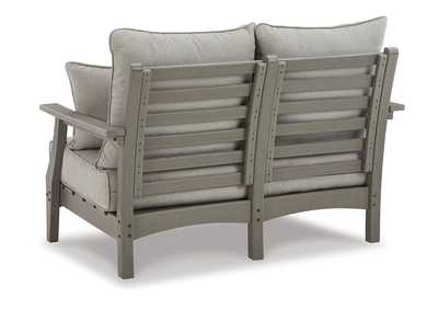 Visola Outdoor Loveseat with Cushion,Outdoor By Ashley