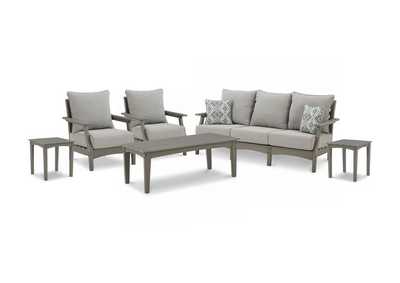 Image for Visola Outdoor Sofa and  2 Lounge Chairs with Coffee Table and 2 End Tables