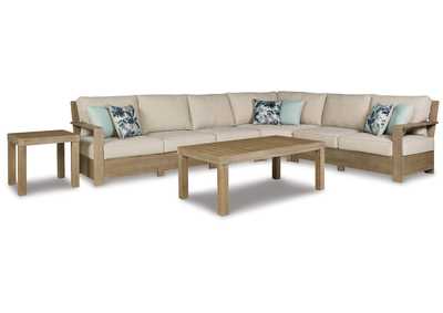 Image for Silo Point 4-Piece Outdoor Sectional with Coffee Table and End Table