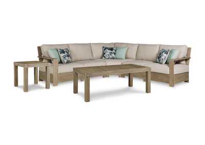 Image for Silo Point 3-Piece Outdoor Sectional with Coffee Table and End Table