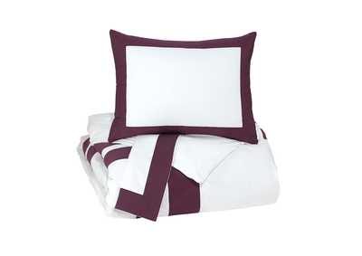 Image for Daruka Plum King Duvet Cover Set