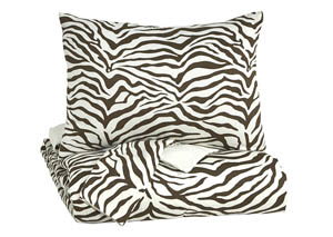 Image for Hyun Beige/Brown King Duvet Cover Set